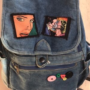 Blue jean Vintage Bag, Reconstructed !!